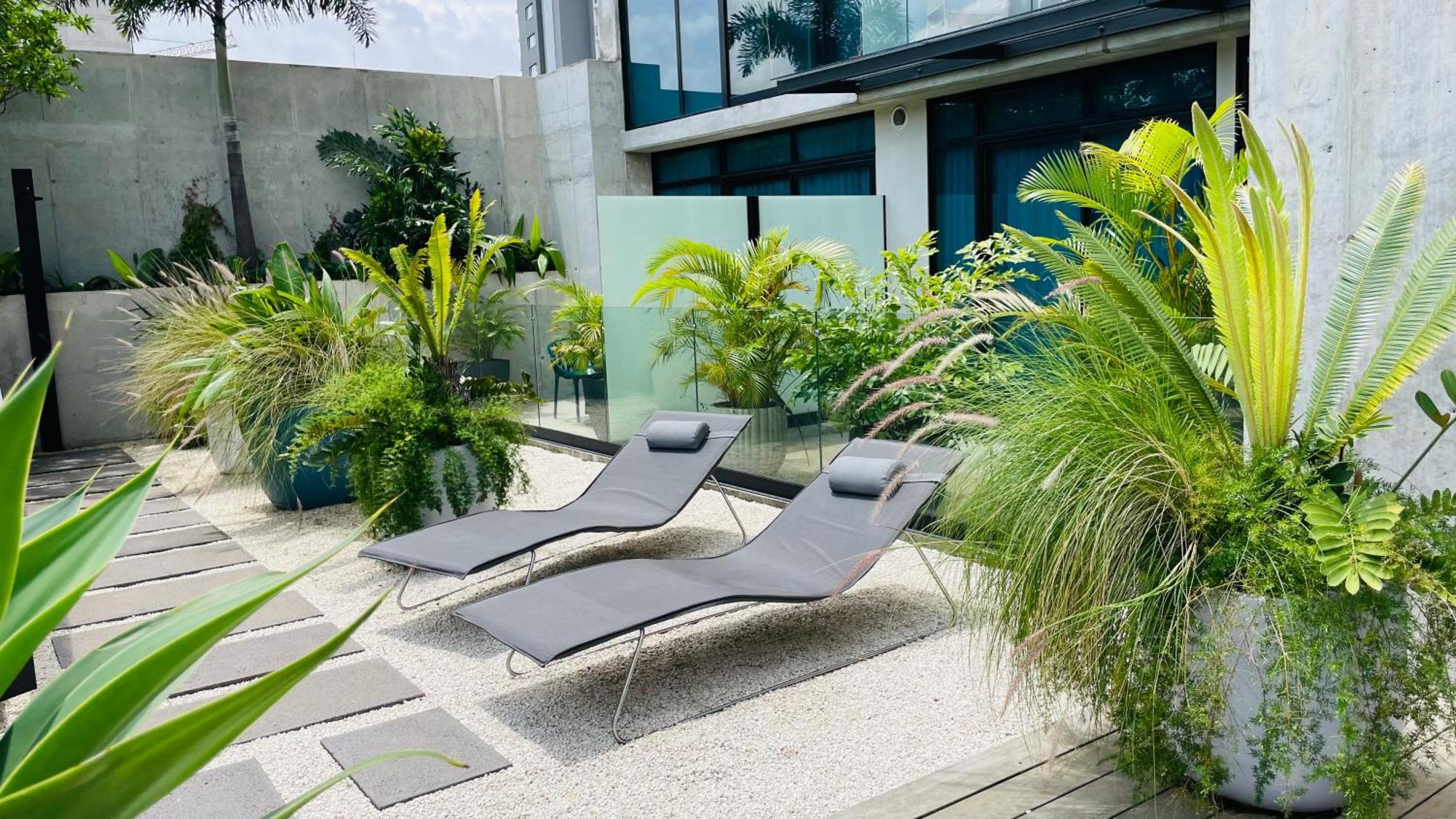 Cozy Apartment With Terrace, Sj Cosmopolitan Tower #402 San José Exteriér fotografie